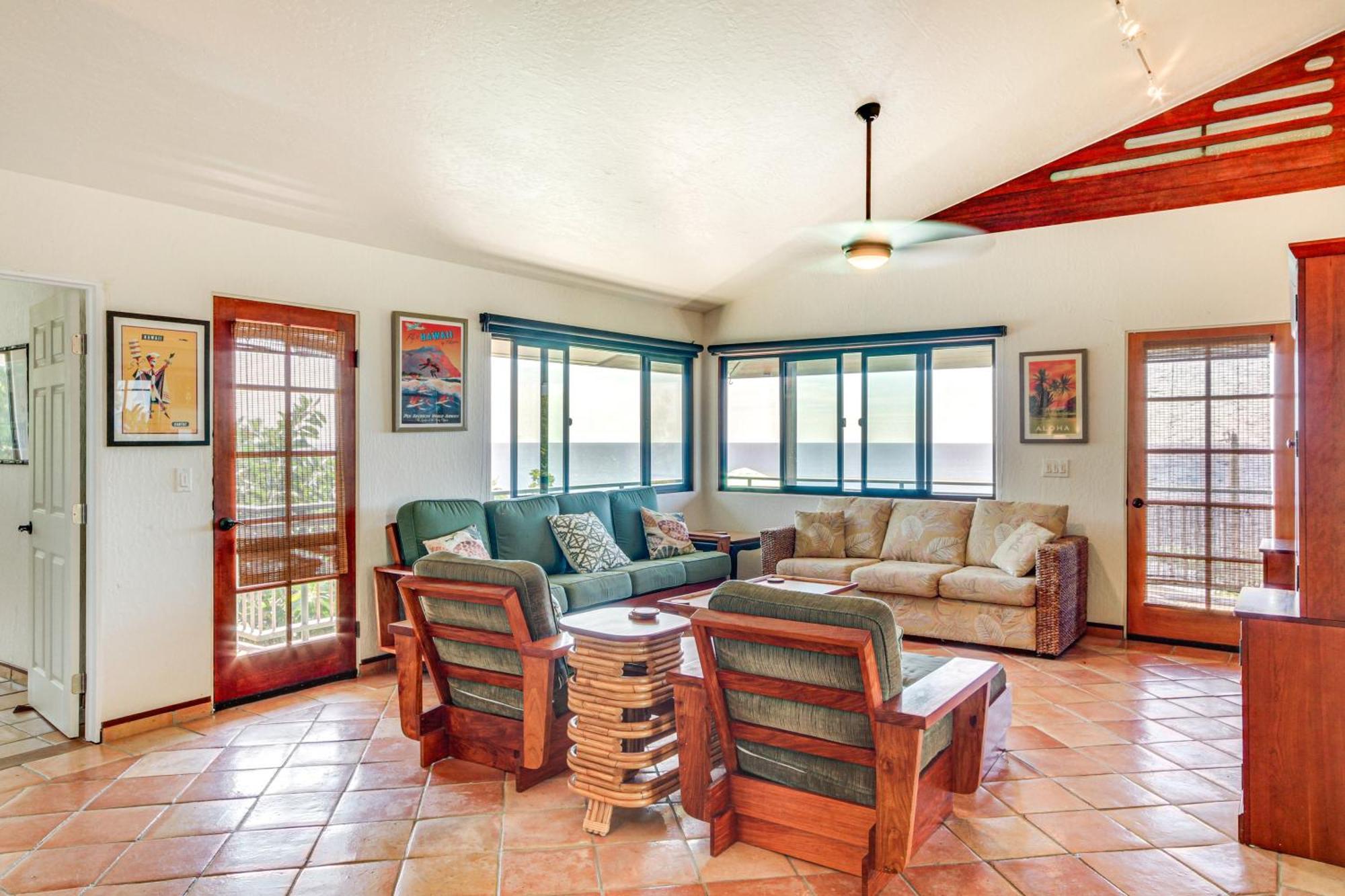 Ocean-View Bungalow Walk To Pebbles Beach! Hookena Exterior foto